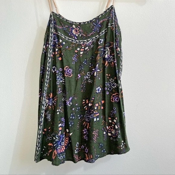 Free People Size X-Small Sweet Talk Rayon Cami Tank Top, Green - NWT - Picture 2 of 11